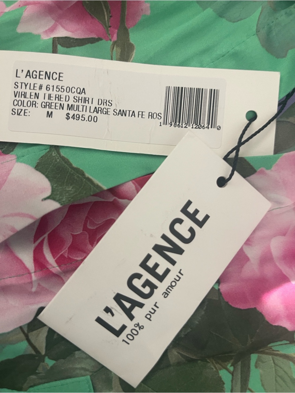 New L'AGENCE Virlen Tiered Satin Shirt Dress - Picture 8 of 16